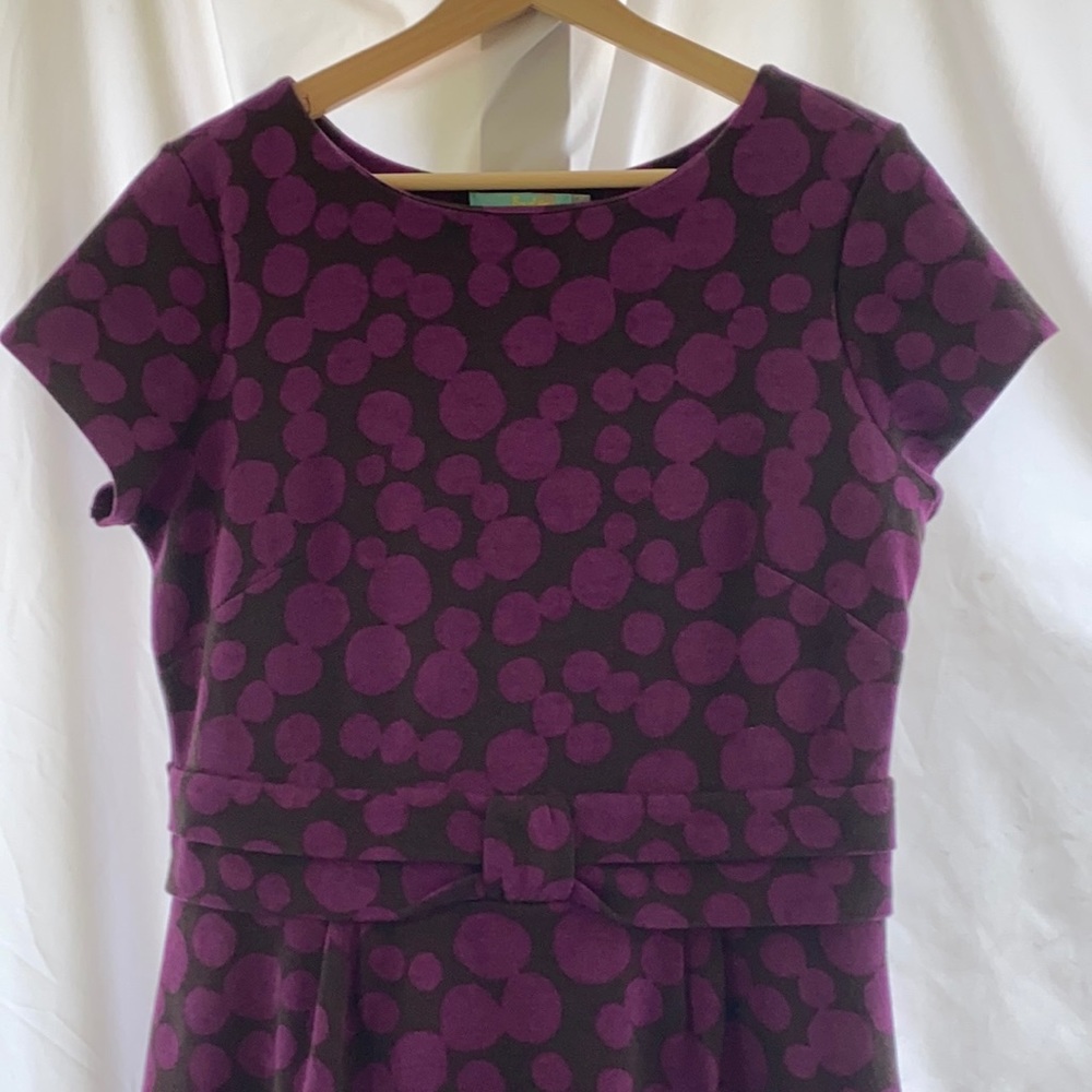 Boden purple polka dots dress